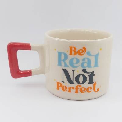 BE REAL NOT PERFECT-KARE KUPA - KIRMIZI SAP - 1