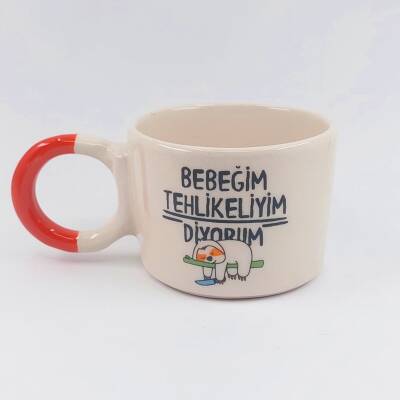 BEBEĞİM TEHLİKELİYİM DİYOR - DÜĞÜM KUPA - TURUNCU SAP - 1