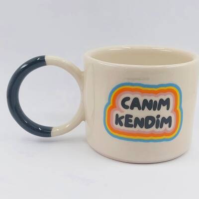 CANIM KENDİM RENKLİ - O KUPA - SİYAH SAP - 1