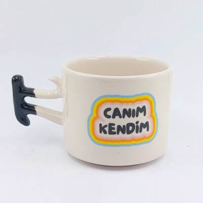 CANIM KENDİM RENKLİ - Pİ KUPA - SİYAH SAP - 1