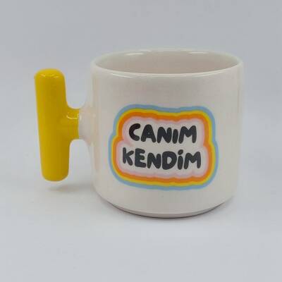 CANIM KENDİM RENKLİ - T KUPA - SARI SAP - 1