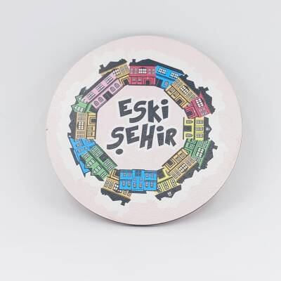 ESKİŞEHİR ÇEMBER-AHŞAP BARDAK ALTLIĞI - TEKLİ - 1