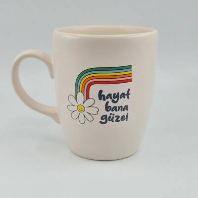 HAYAT BANA GÜZEL-OVAL KUPA - TRANSPARAN SAP - 1