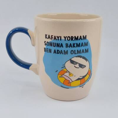 KAFAYI YORMAM SONUNA BAKMAM - OVAL KUPA - KOBALT SAP - 1