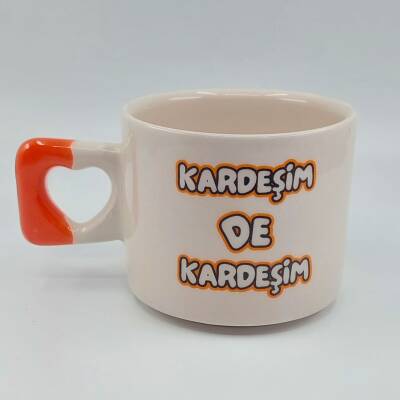 KARDEŞİM DE KARDEŞİM - KALP KUPA - TURUNCU SAP - 1