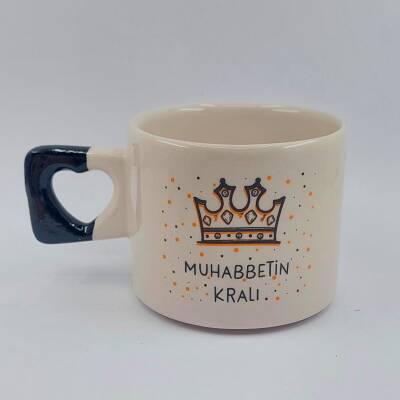 MUHABBETİN KRALI-KALP KUPA - SİYAH SAP - 1