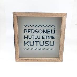 PERSONELİ MUTLU ETME KUTUSU-KARE KUMBARA - TEKLİ - 1