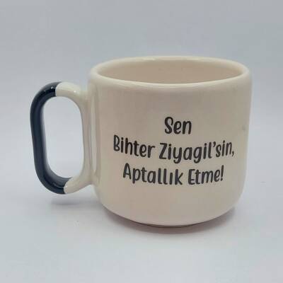 SEN BİHTER ZİYAGİLSİN - ARYA ÇAY FİNCANI - SİYAH SAP - 1