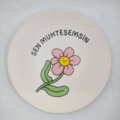 SEN MUHTEŞEMSİN-SATÜRN SUNUM TABAĞI - TRANSPARAN GÖVDE - 1