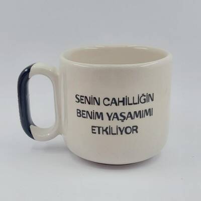 SENİN CAHİLLİĞİN-ARYA ÇAY FİNCANI - SİYAH SAP - 1