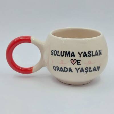 SOLUMA YASLAN VE ORADA YAŞLAN-BALONCUK KUPA - KIRMIZI - 1